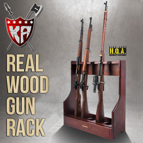Real Wood Gun Rack