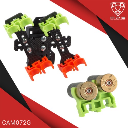 Shell Clip for Quad Load x 2 / Green